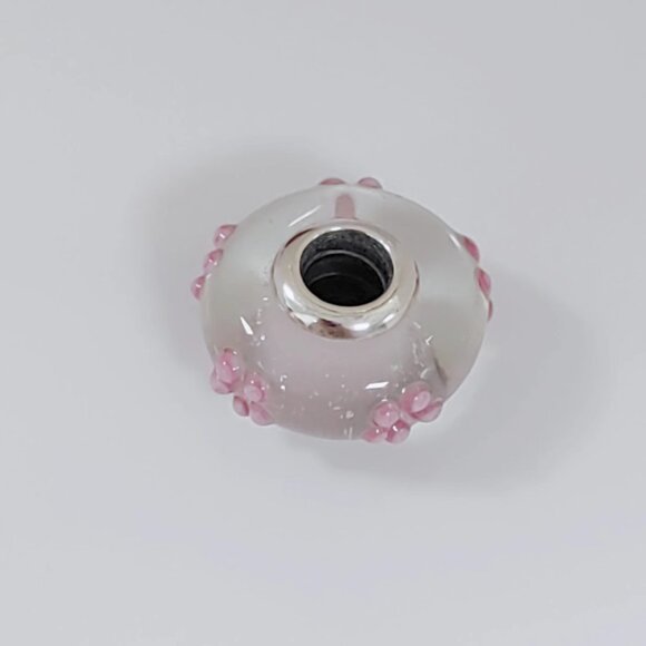 Pandora Pink Flower Murano Glass Charm Bead with box - Picture 3 of 4